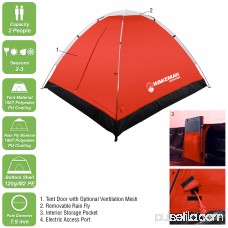 2-Person Tent, Water Resistant Dome Tent for Camping With Removable Rain Fly And Carry Bag, Lost River 2 Person Tent By Wakeman Outdoors 564690340